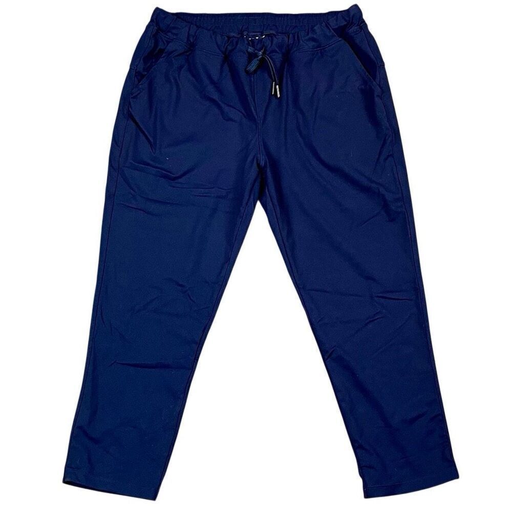 Yogipace Women’s Blue Drawstring Pull-on Elastic Waist Pants Large